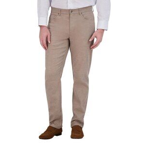 NEW Kirkland Signature Men's 34x34 Brushed 5-Pocket Pants Beige